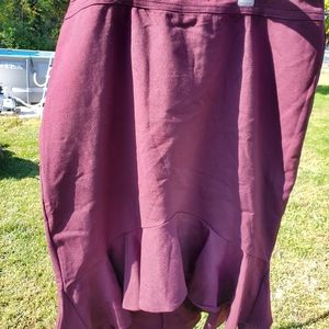 High low business skirt